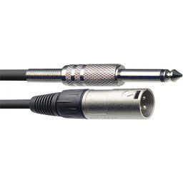 Mikrofónový kábel SAC6PXM DLl XLR samec/JACK 6m Stagg
