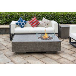 Betonove ohnisko plynové - betonovy stol s ohniskom vonkajšie luxusné - 142x80cm MATADOR šedá