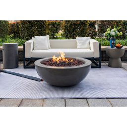 Exterierove plynove ohnisko betónové - liaty betón okrúhle ohniská 106x40cm - FIRO
