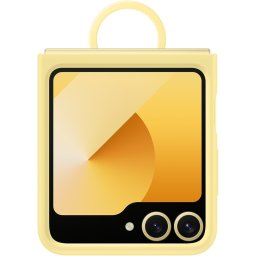 Samsung Silikónový Kryt s Krúžkom pre Galaxy Z Flip6 / Galaxy Z Flip7 FE Yellow EF-PF741TYEGWW