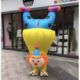 Nafukovací kostým - Šašo (Klaun) maskot Sasa s ventilátorom