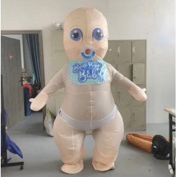 Nafukovací kostým - Dieťa (Novorodenec) maskot Chlapca s ventilátorom