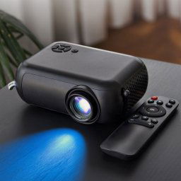 Mini projektor k mobilu na stenu Wifi - FULL HD Led dataprojektor USB + HDMI + SD (13 x 8,5 x 5 cm)