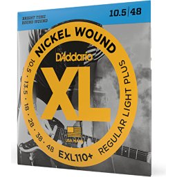 Struny na elektrickú gitaru 10,5-48 niklové, séria XL D´Addario