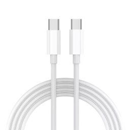 JP kábel USB-C na USB-C, PD60W, QC 4.0, 3A, 480Mb/s, biely, 2 metre