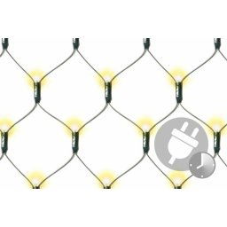 NEXOS Svetelná sieť 128 LED,teplá biela s časovačom, 3 x 3 m