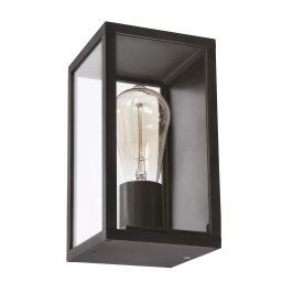 Candellux Čierne fasádne svietidlo Hoya pre žiarovku E27 IP44 21-32270