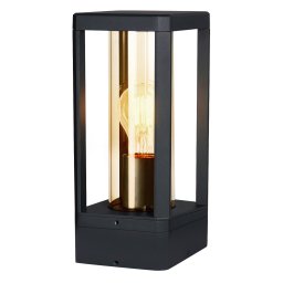 Candellux Čierne fasádne svietidlo Cissus pre žiarovku E27 IP54 51-32454
