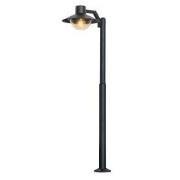 Candellux Čierna záhradná lampa Cosmos pre žiarovku E27 105cm 51-32423