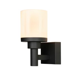 Candellux Čierne fasádne LED svietidlo Saponia 12W IP65 21-32386