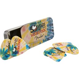 Trsátka Woodstock pick Tin Fender 6ks