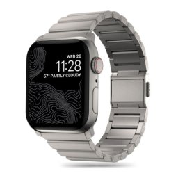 Tech-Protect Steel remienok na Apple Watch 44/45/49mm, titanium