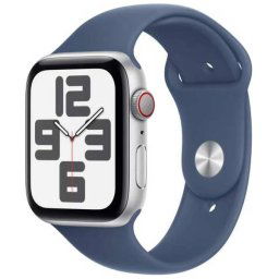 Apple Watch SE GPS + Cellular 44mm Silver Aluminium Case with Denim Sport Band - ML MXGQ3QCA
