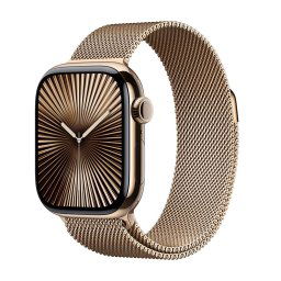 Apple Watch Series 10 GPS + Cellular 42mm Gold Titanium Case with Gold Milanese Loop MX083QCA