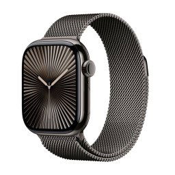 Apple Watch Series 10 GPS + Cellular 42mm Slate Titanium Case with Slate Milanese Loop MX053QCA