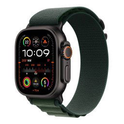 Apple Watch Ultra 2 GPS + Cellular 49mm Black Titanium Case with Dark Green Alpine Loop - Small MX4Q3CSA