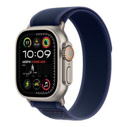 Apple Watch Ultra 2 GPS + Cellular 49mm Natural Titanium Case with Blue Trail Loop - SM MX4J3CSA