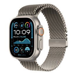 Apple Watch Ultra 2 GPS + Cellular 49mm Natural Titanium Case with Natural Titanium Milanese Loop - L MX5T3CSA