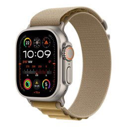 Apple Watch Ultra 2 GPS + Cellular 49mm Natural Titanium Case with Tan Alpine Loop - Medium MX4F3CSA