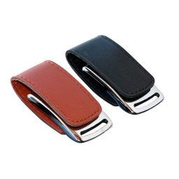Elegantný kožený USB kľúč - flash disk 32 GB