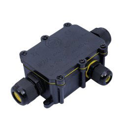 Solight vodeodolná prepojovací krabička IP68, 1x vstup, 2x výstup, 5-9 / 9-12mm, max 2,5mm2