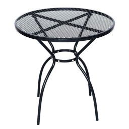 Záhradný celokovový okrúhly stôl ZWMT-06, 72 cm, čierny
