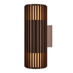 Nordlux Metalické hnedé fasádne svietidlo Aludra Double Seaside pre žiarovku 2x E27 2418121261