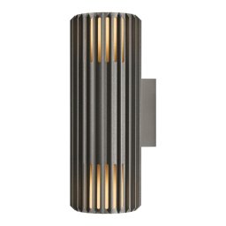 Nordlux Antracitové fasádne svietidlo Aludra Double Seaside pre žiarovku 2x E27 2418121250