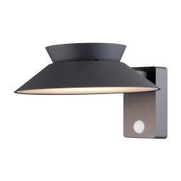 Nordlux Antracitové fasádne solárne LED svietidlo Justina s pohybovým čidlom 5W 2418071050