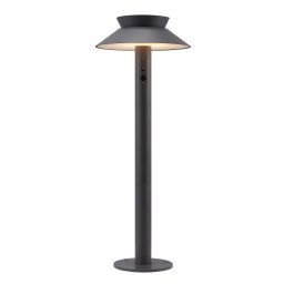Nordlux Antracitový záhradný solárny LED stĺpik Justina s pohybovým čidlom zapichovací 5W 60cm 2418098050