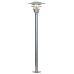Nordlux Pozinkovaný záhradný stĺpik Lønstrup 32 pre žiarovku E27 116cm 71428031