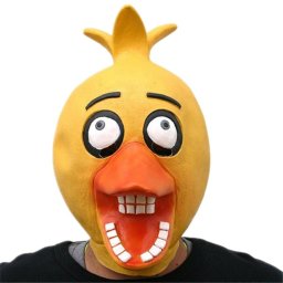 Maska Chica z filmu Five Nights at Freddy's - silikónová maska na tvár a hlavu
