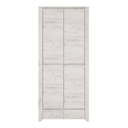 Skriňa, 84cm, kombinovaná, dub white craft, ANGEL TYP 20