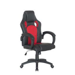 Ergonomická kancelárska stolička, červeno-čierna