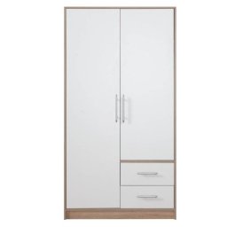 Skriňa, 100cm, kombinovaná, dub sonoma, biela, SMART SR3