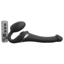 Strap-on-me S - pripnac, vzduchov vlny vibrtor - (ierny)