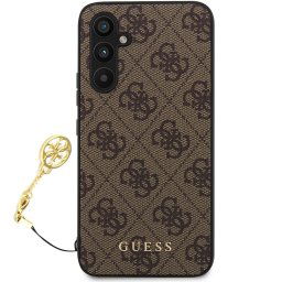 Guess 4G Charms Zadný Kryt pre Samsung Galaxy S23 FE Brown GUHCS23FEGF4GBR