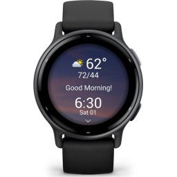Garmin vívoactive 5 Cream Slate Aluminum Bezel with Black Case and Silicone Band EU distribúcia