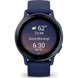 Garmin vívoactive 5 Metallic Navy Aluminum Bezel with Navy Case and Silicone Band EU distribúcia