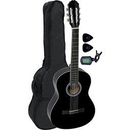 Klasická gitara 4/4 Basic Set čierna GEWA