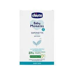 CHICCO Mydlo na ruky tuhé s rastlinným glycerínom Baby Moments 81 % prírodných zložiek 100 g