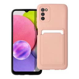 Forcell Card Case obal, Samsung Galaxy A03s, ružový
