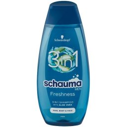 Schauma Men šampón Morské minerály a Aloe Vera 3 v 1 400 ml
