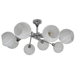 Candellux Chrómové stropné svietidlo Raul pre žiarovku 8x E14 38-72290