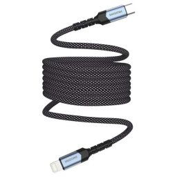 SWISSTEN Magnetický dátový kábel samonavíjací USB-CUSB-C, 1 m 71551010
