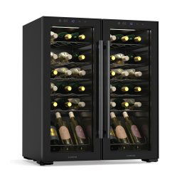 Klarstein Shiraz chladnička na víno, 2 chladiace zóny, LED osvetlenie, dotykové ovládanie, voľne stojaca