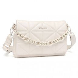 Béžová extravagantná crossbody kabelka "Chain"
