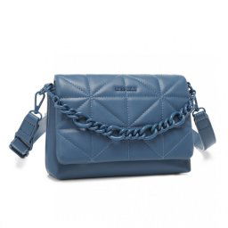 Modrá extravagantná crossbody kabelka "Chain"