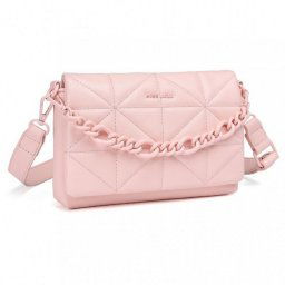 Ružová extravagantná crossbody kabelka "Chain"