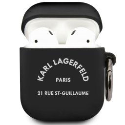 Karl Lagerfeld Rue St Guillaume Puzdro pre Airpods 1/2 Black KLACA2SILRSGBK